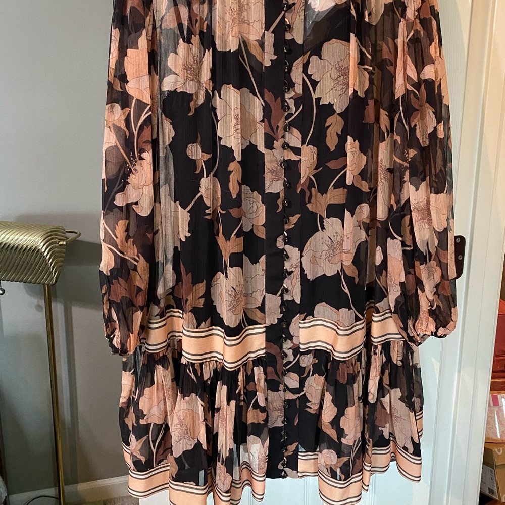 Zimmerman concert peonies mini dress